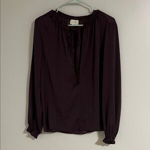 MELLODAY Deep Purple Blouse